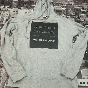 Gray Hoodie with Motivational Print